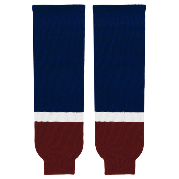 Modelline Colorado Avalanche Alternate Navy Knit Ice Hockey Socks