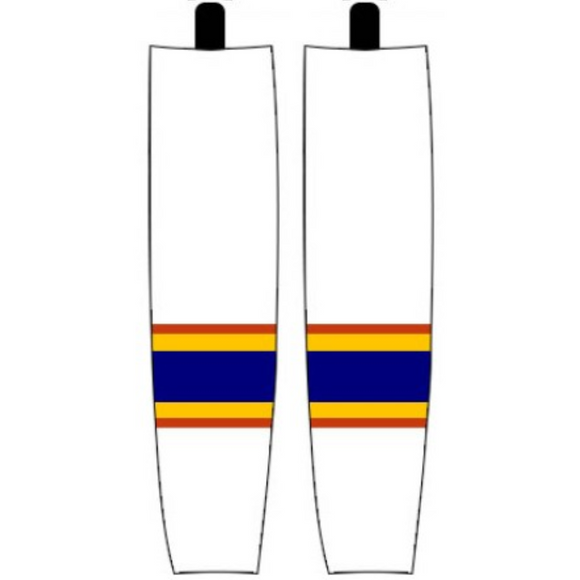 Modelline 1985-1994 St. Louis Blues Home White Sublimated Mesh Ice Hockey Socks
