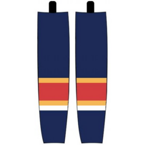 Modelline 1990s Florida Panthers Third Navy Sublimated Mesh Ice Hockey Socks