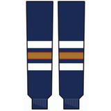 Modelline 1990s Edmonton Oilers Home Navy Knit Ice Hockey Socks