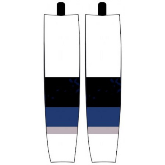 Modelline 1993-2007 Tampa Bay Lightning Away White Sublimated Mesh Ice Hockey Socks