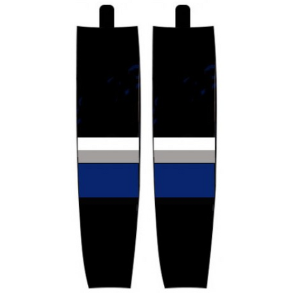 Modelline 1993-2007 Tampa Bay Lightning Third Black Sublimated Mesh Ice Hockey Socks