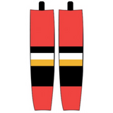 Modelline 1995-2009 Calgary Flames Third Red Sublimated Mesh Ice Hockey Socks