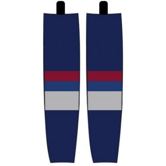Modelline 1998-2007 Vancouver Canucks Home Navy Sublimated Mesh Ice Hockey Socks