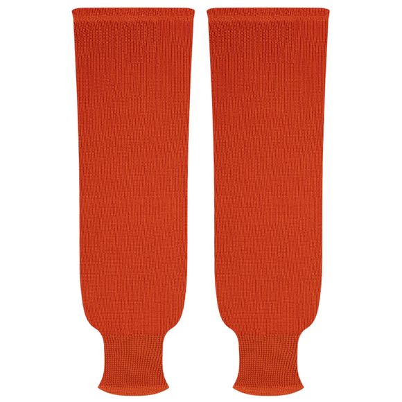 Kobe Sportswear 9800P Orange Knit Practice Ice Hockey Socks
