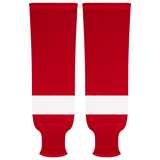 Kobe Sportswear 9800A Detroit Red Wings Away Pro Knit Ice Hockey Socks