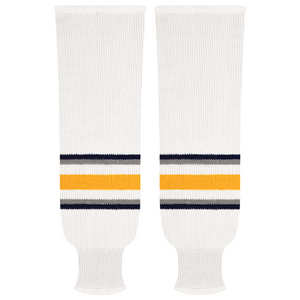 Kobe Sportswear 9802W Buffalo Sabres White Pro Knit Ice Hockey Socks