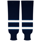 Kobe Sportswear 9803A Winnipeg Jets Navy Pro Knit Ice Hockey Socks
