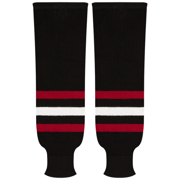 Kobe Sportswear 9806R Chicago Blackhawks Third Pro Knit Ice Hockey Socks