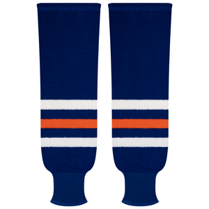 Kobe Sportswear 9811A Edmonton Oilers Vintage Away Pro Knit Ice Hockey Socks
