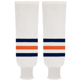 Kobe Sportswear 9811H Edmonton Oilers Vintage Home Pro Knit Ice Hockey Socks