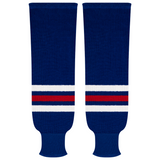Kobe Sportswear 9818A New York Rangers Away Pro Knit Ice Hockey Socks