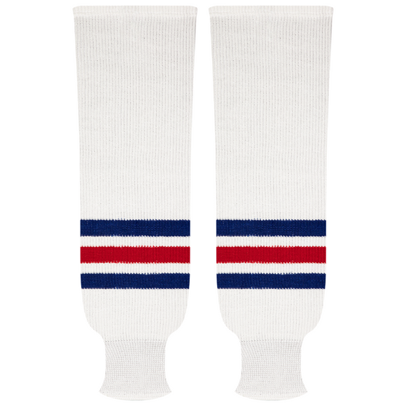 Kobe Sportswear 9818H New York Rangers Home Pro Knit Ice Hockey Socks