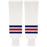 Kobe Sportswear 9818H New York Rangers Home Pro Knit Ice Hockey Socks