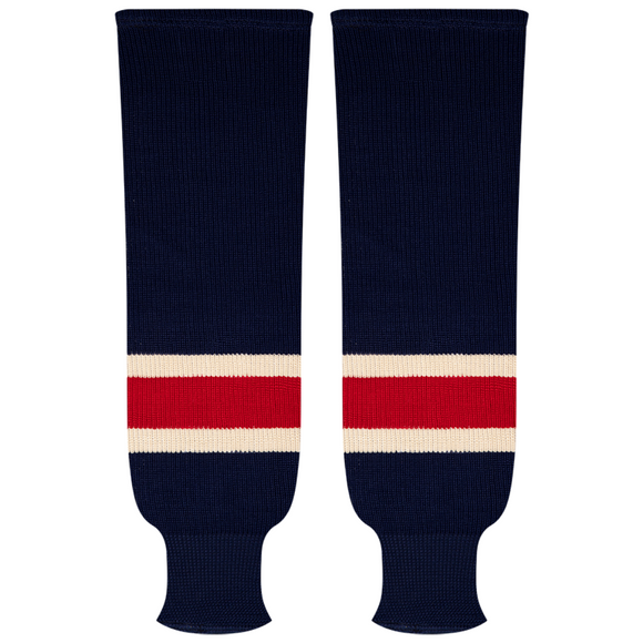 Kobe Sportswear 9818R New York Rangers Third Pro Knit Ice Hockey Socks