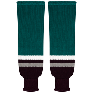 Kobe Sportswear 9827A Anaheim Mighty Ducks Away Pro Knit Ice Hockey Socks