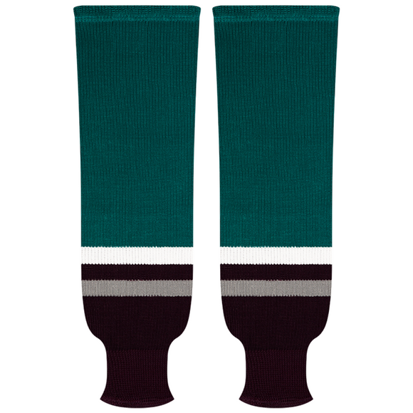 Kobe Sportswear 9827A Anaheim Mighty Ducks Away Pro Knit Ice Hockey Socks