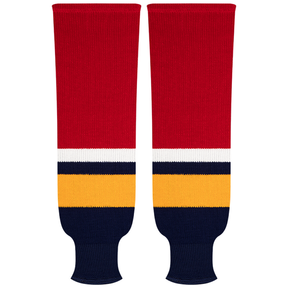 Kobe Sportswear 9828A Florida Panthers Away Pro Knit Ice Hockey Socks