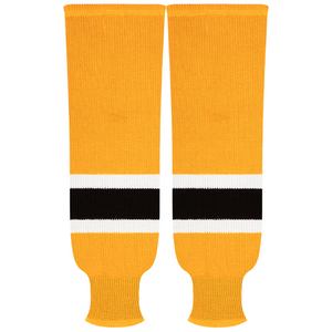 Kobe Sportswear 9832A Boston Bruins Away Pro Knit Ice Hockey Socks