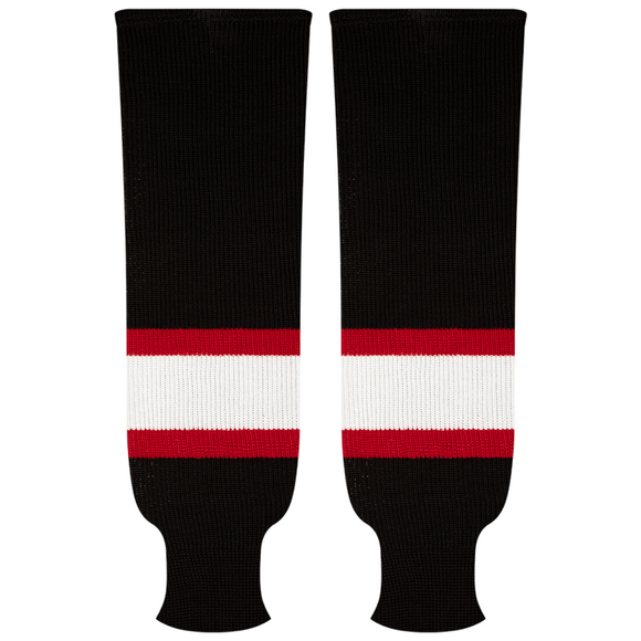 Kobe Sportswear 9833A Ottawa Senators Away Pro Knit Ice Hockey Socks