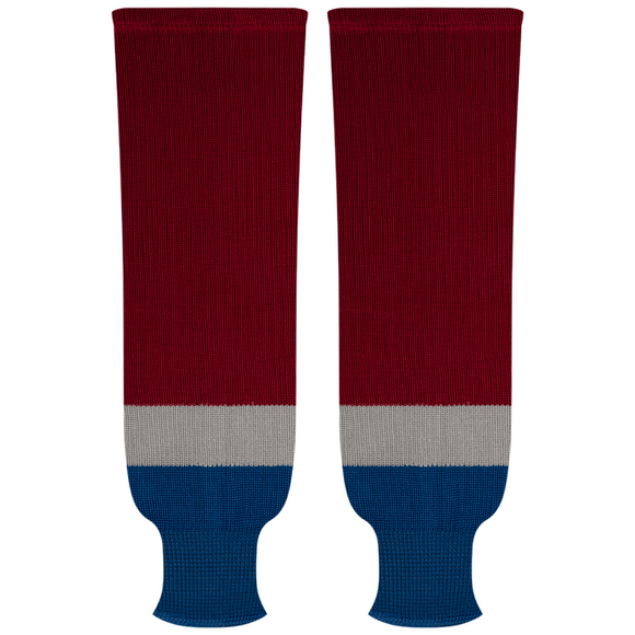 Kobe Sportswear 9835A Colorado Avalanche Away Pro Knit Ice Hockey Socks