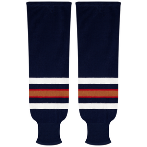 Kobe Sportswear 9837A Edmonton Oilers Away Pro Knit Ice Hockey Socks