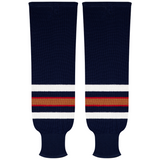 Kobe Sportswear 9837A Edmonton Oilers Away Pro Knit Ice Hockey Socks