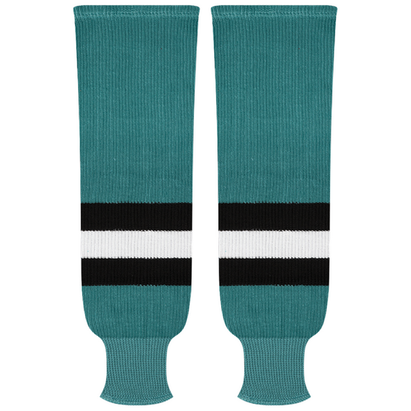 Kobe Sportswear 9840R San Jose Sharks Teal Pro Knit Ice Hockey Socks