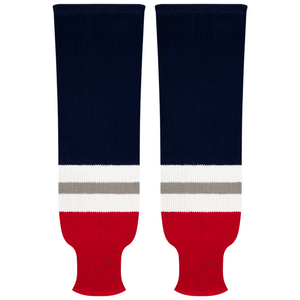 Kobe Sportswear 9845A New York Rangers Away Pro Knit Ice Hockey Socks