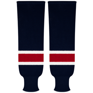 Kobe Sportswear 9847A Columbus Blue Jackets Away Pro Knit Ice Hockey Socks