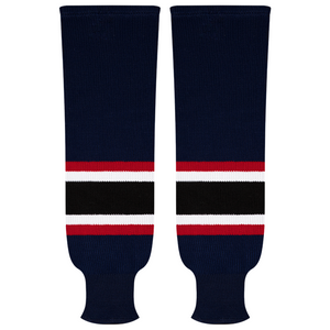 Kobe Sportswear 9847R Columbus Blue Jackets Road Pro Knit Ice Hockey Socks