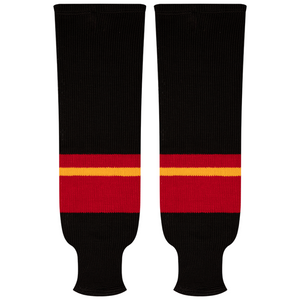 Kobe Sportswear 9848A Calgary Flames Away Pro Knit Ice Hockey Socks