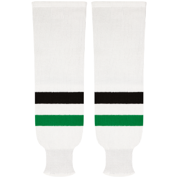 Kobe Sportswear 9849W Dallas Stars White Pro Knit Ice Hockey Socks