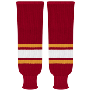 Kobe Sportswear 9884A Calgary Flames Red Pro Knit Ice Hockey Socks