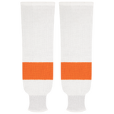 Kobe Sportswear 9888H Philadelphia Flyers White Pro Knit Ice Hockey Socks