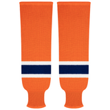 Kobe Sportswear 9897R Edmonton Oilers Orange Pro Knit Ice Hockey Socks