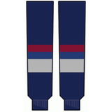 Modelline 1998-2007 Vancouver Canucks Home Navy Knit Ice Hockey Socks
