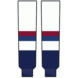 Modelline 1998-2007 Vancouver Canucks Away White Knit Ice Hockey Socks