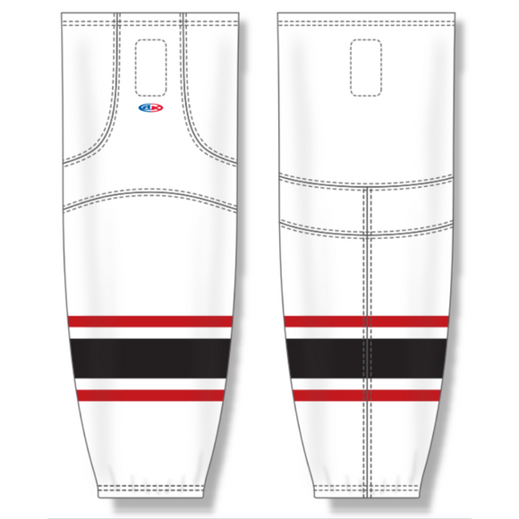 Athletic Knit (AK) Custom HS2100-528 Adirondack Thunder White Mesh Ice Hockey Socks