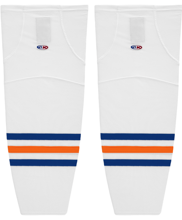Athletic Knit (AK) HS2100-321 Kamloops Blazers White Mesh Ice Hockey Socks