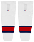 Athletic Knit (AK) HS2100-765 Lethbridge Hurricanes White Mesh Ice Hockey Socks
