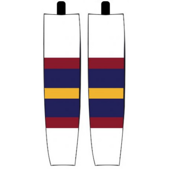 Modelline 1999-2011 Atlanta Thrashers Away White Sublimated Mesh Ice Hockey Socks