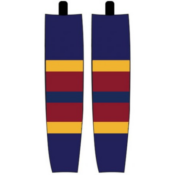 Modelline 1999-2011 Atlanta Thrashers Home Navy Sublimated Mesh Ice Hockey Socks