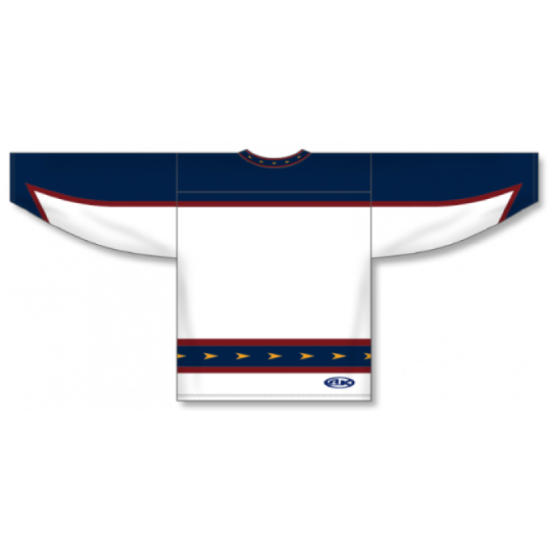 Athletic Knit AK Custom ZH101 ATL389C Atlanta Thrashers White Sublimated Hockey Jersey Adult Medium