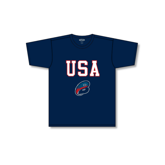 Columbus Blaze USA Navy Dryfit T-Shirt