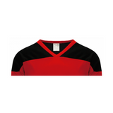 Athletic Knit (AK) H6100Y-264 Youth Red/Black League Hockey Jersey