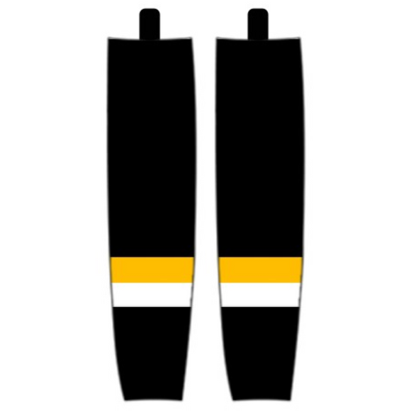 Modelline 2023 Boston Bruins Reverse Retro Black Sublimated Mesh Ice Hockey Socks