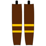 Modelline 1924-26 Boston Bruins Brown Sublimated Mesh Ice Hockey Socks - PSH Sports