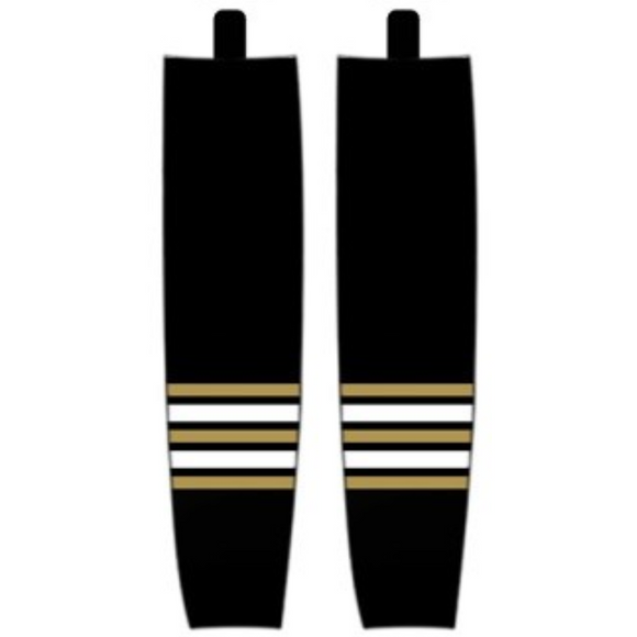 Modelline Boston Bruins Home Black Sublimated Mesh Ice Hockey Socks