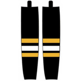 Modelline 2015-2022 Boston Bruins Third Black Sublimated Mesh Ice Hockey Socks